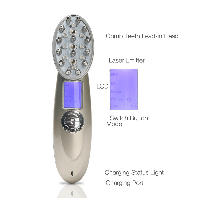 Infrared RF Electric Capilar Massage Comb