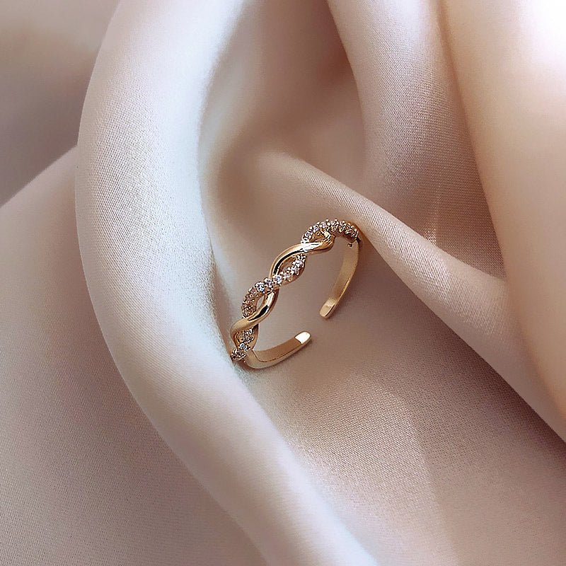 Ring Female Fashion Personality Index Finger Ring Tide Cold Wind Fashion Plain Ring