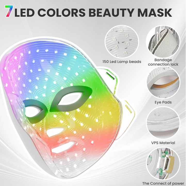 Touch Screen Seven-color Light Mask LED Photon Skin Rejuvenation