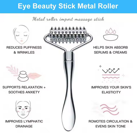 Zinc Alloy Micro Needle Roller Massage Face Slimming Device
