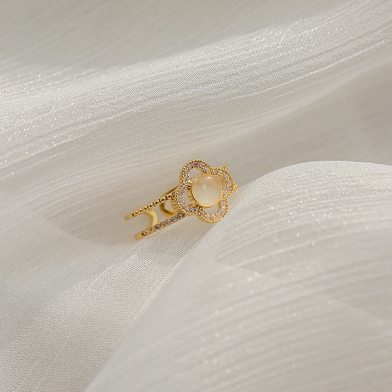 Ring Female Fashion Personality Index Finger Ring Tide Cold Wind Fashion Plain Ring