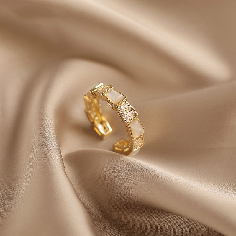 Ring Female Fashion Personality Index Finger Ring Tide Cold Wind Fashion Plain Ring