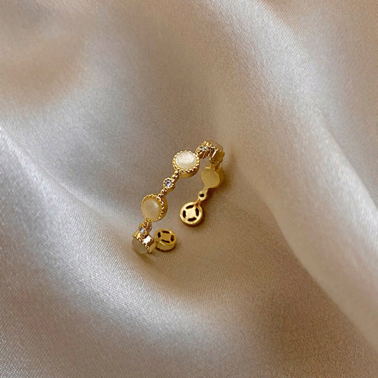 Ring Female Fashion Personality Index Finger Ring Tide Cold Wind Fashion Plain Ring