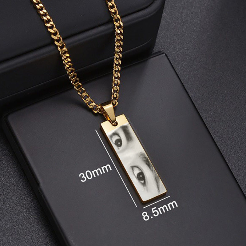 Custom Eyes Photo Necklace