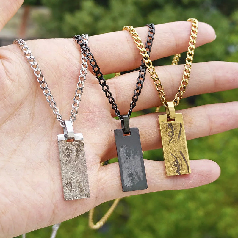 Custom Eyes Photo Necklace
