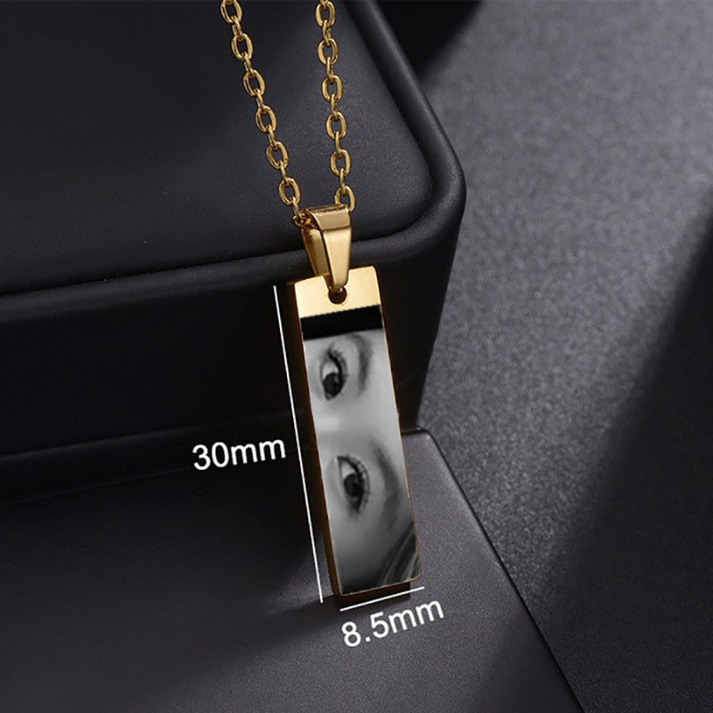 Custom Eyes Photo Necklace